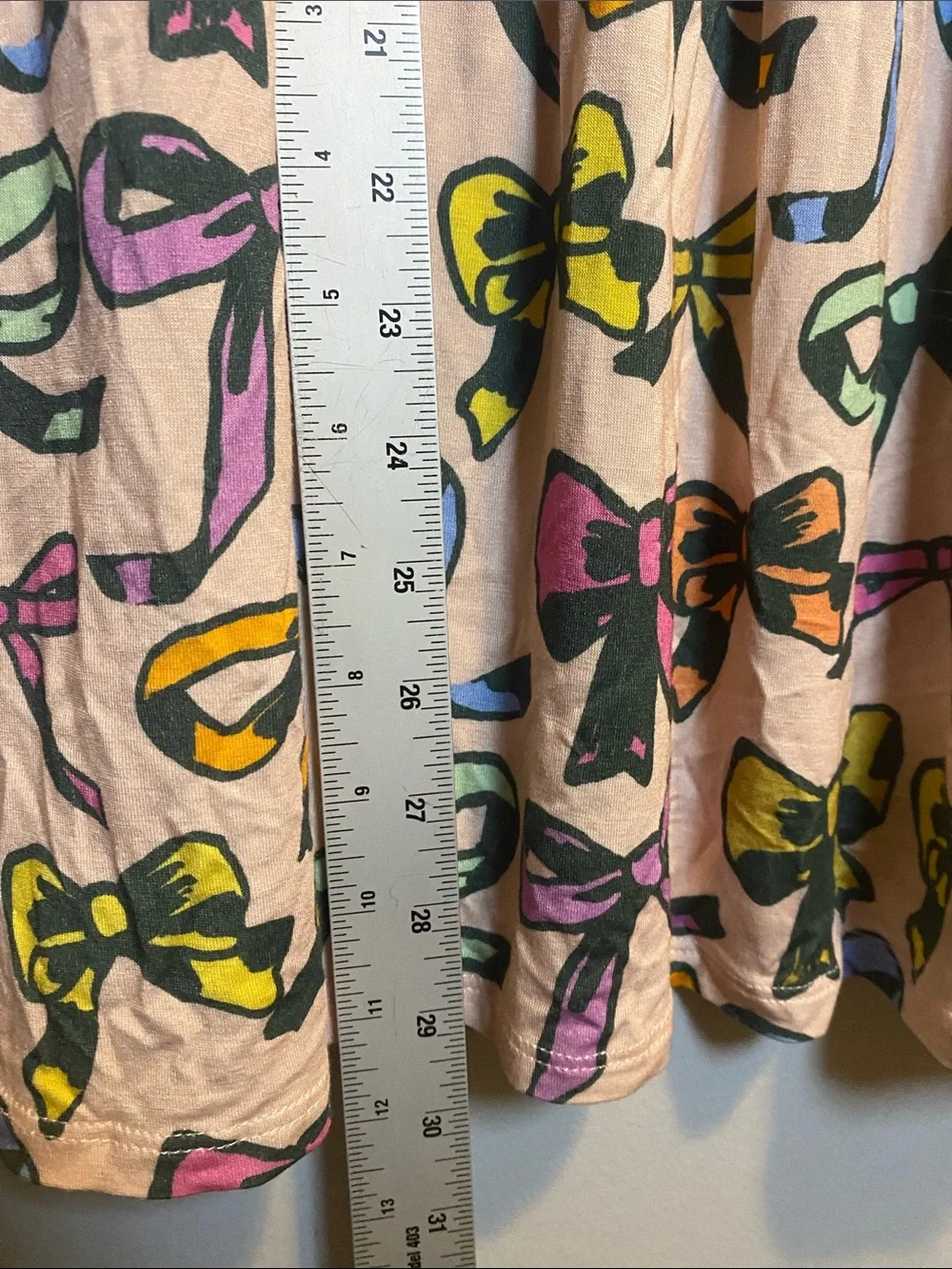 Pink Chicken Girls Bamboo Steph Dress NWT Girls 8 Pink Bows Short Sleeve Stretch